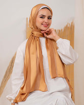 Satin chiffon scarf